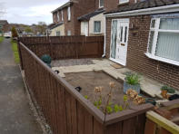 Garden during project